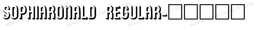 SophiaRonald Regular字体转换